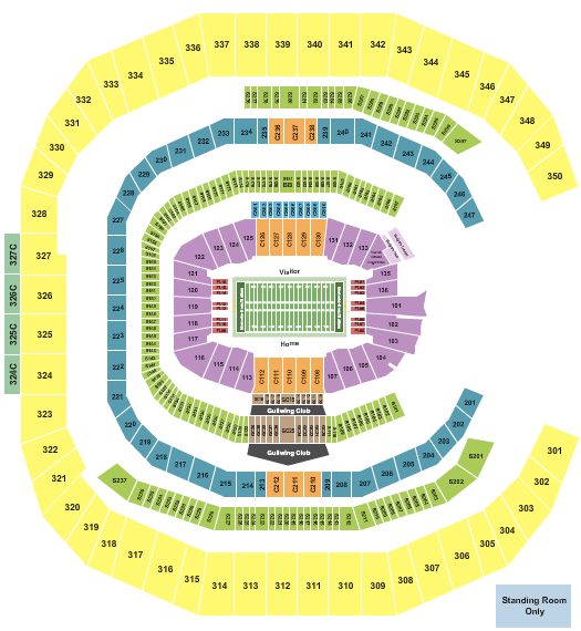 Mercedes-Benz Stadium Atlanta Falcons Seating Chart